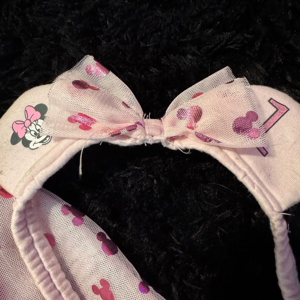 Pink Minnie Mouse birthday Dress with foil Minnie’s - Picture 4 of 4